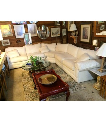 SOLD - White Sectional